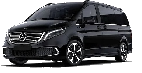 Mercedes-Benz EQV electric ski transfer