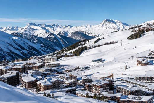 Winter alpine scene, private Mercedes-Benz ski transfer from Geneva Airport
