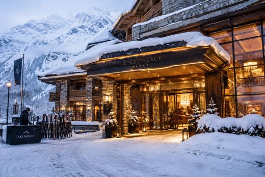Winter alpine scene, private Mercedes-Benz ski transfer from Geneva Airport